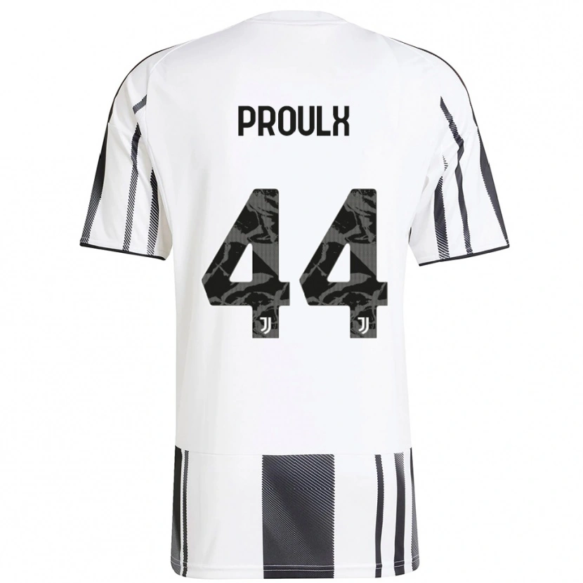 Danxen Uomo Maglia Lysianne Proulx #44 Bianco Nero Kit Gara Home 2025/26 Maglietta