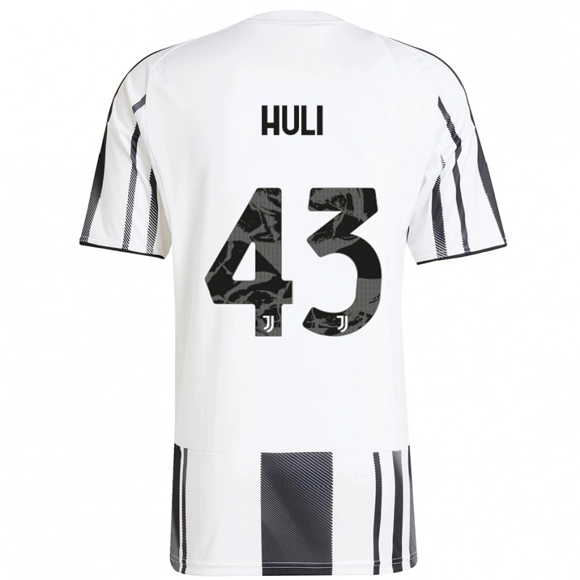 Danxen Uomo Maglia Raffaele Huli #43 Bianco Nero Kit Gara Home 2025/26 Maglietta