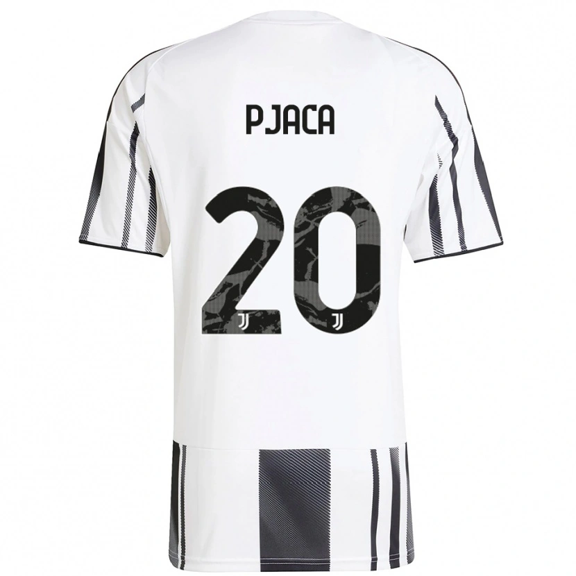Danxen Uomo Maglia Marko Pjaca #20 Bianco Nero Kit Gara Home 2025/26 Maglietta