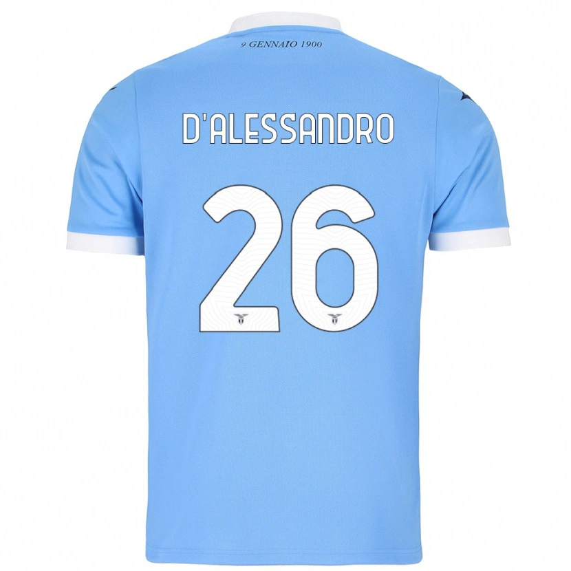 Danxen Uomo Maglia Mattya D'alessandro #26 Azzurro Bianco Kit Gara Home 2025/26 Maglietta