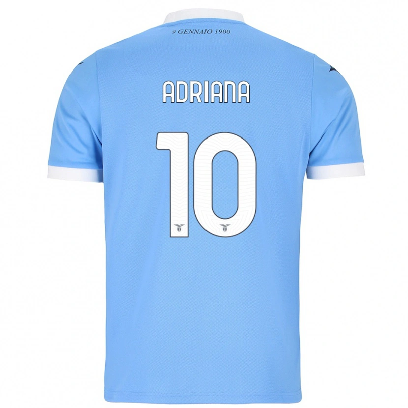 Danxen Uomo Maglia Adriana Martín Santamaría #10 Azzurro Bianco Kit Gara Home 2025/26 Maglietta
