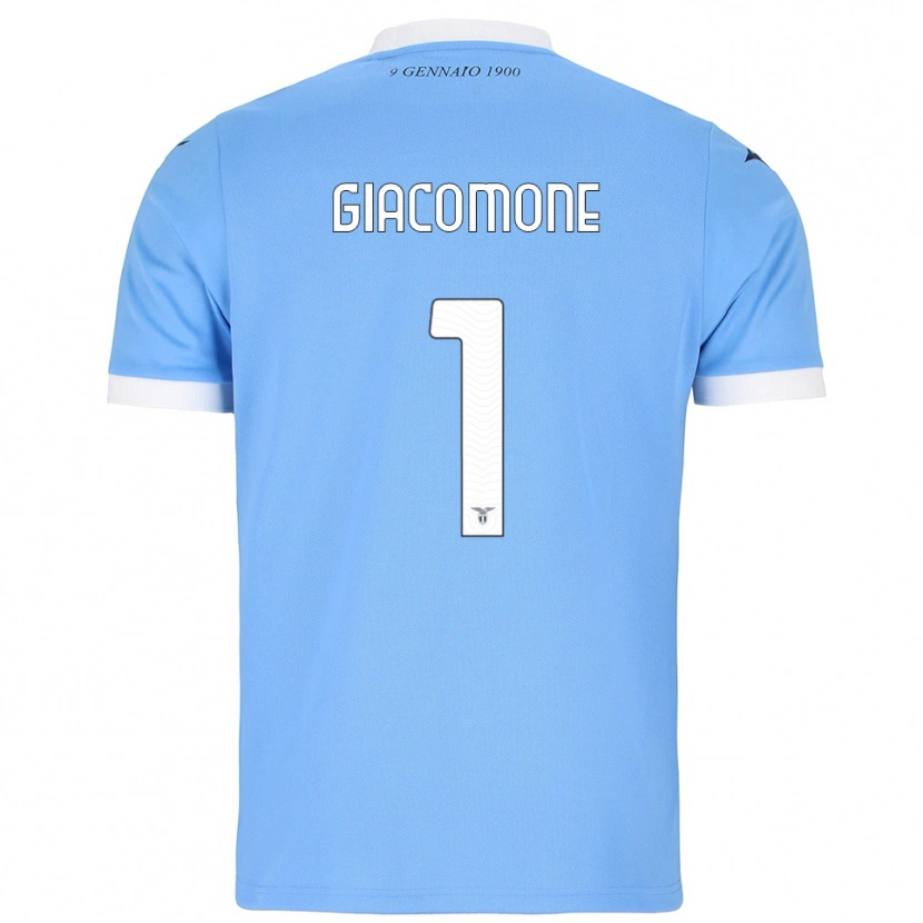 Danxen Uomo Maglia Giacomo Giacomone #1 Azzurro Bianco Kit Gara Home 2025/26 Maglietta
