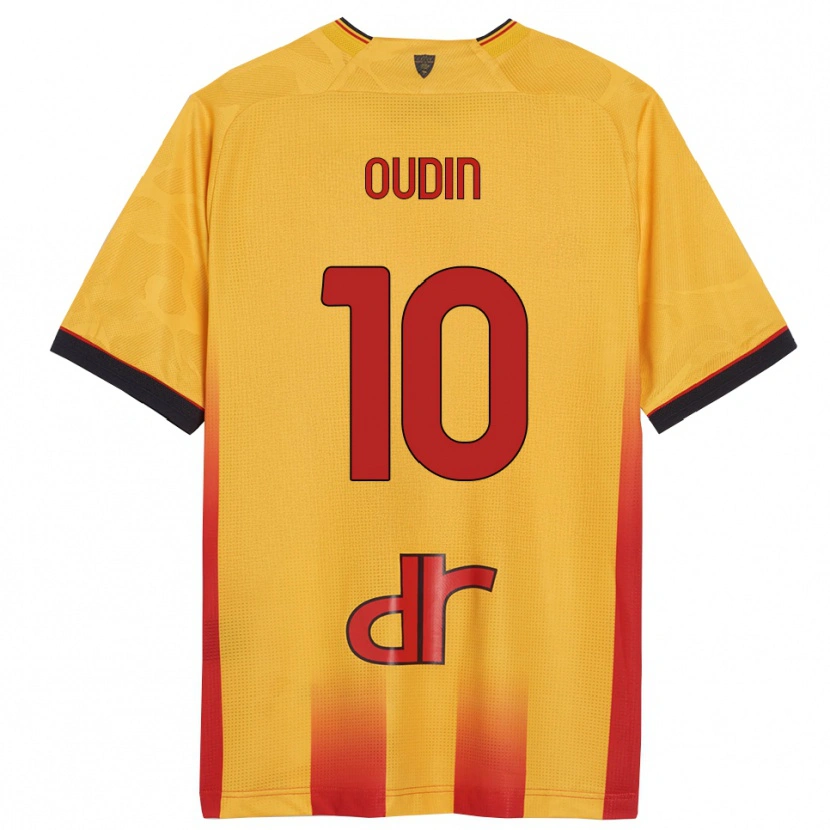 Danxen Uomo Maglia Rémi Oudin #10 Giallo Arancione Kit Gara Home 2025/26 Maglietta
