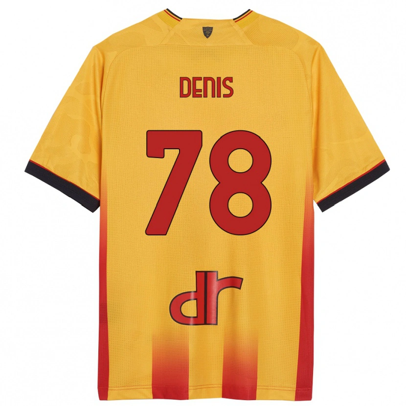 Danxen Uomo Maglia Max Denis #78 Giallo Arancione Kit Gara Home 2025/26 Maglietta