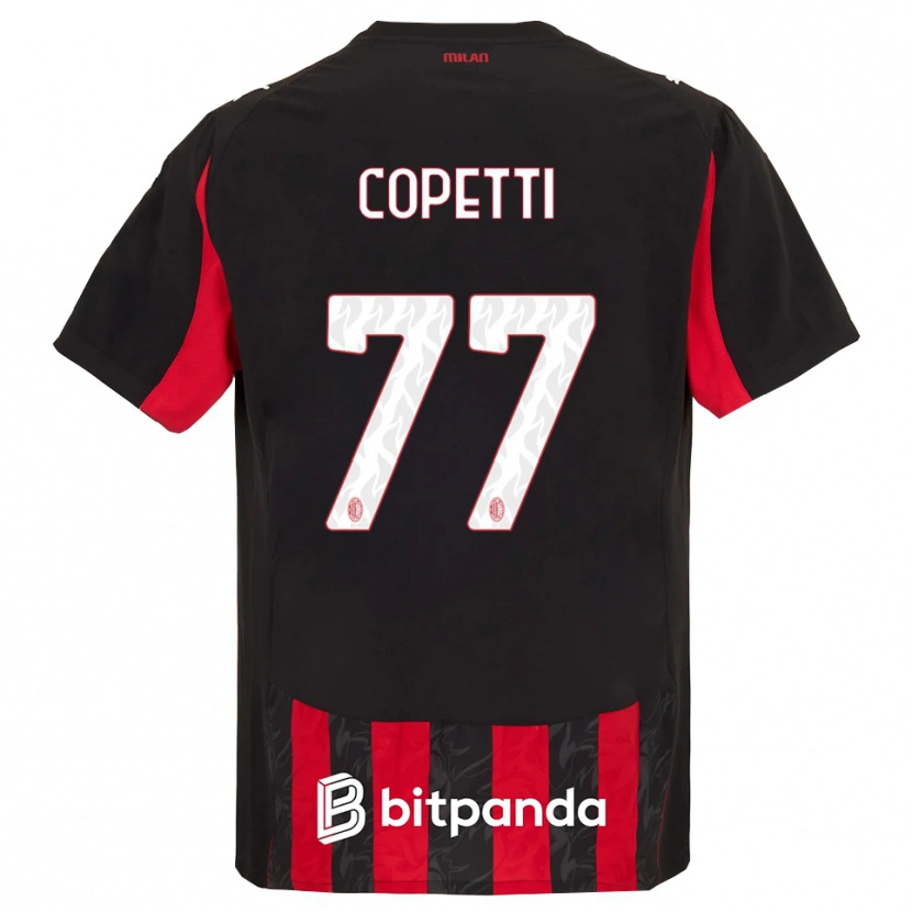 Danxen Uomo Maglia Matilde Copetti #77 Rosso Nero Kit Gara Home 2025/26 Maglietta