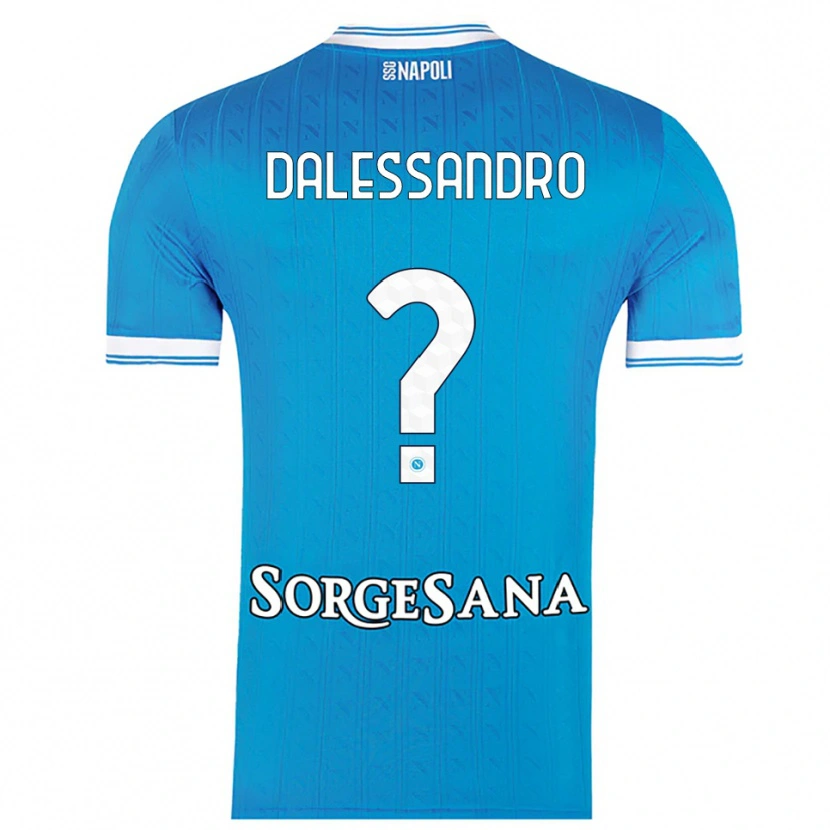 Danxen Uomo Maglia Nicola Dalessandro #0 Azzurro Bianco Kit Gara Home 2025/26 Maglietta