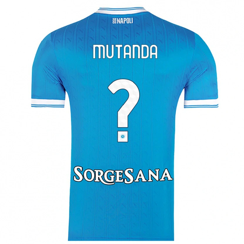 Danxen Uomo Maglia Noah Mutanda #0 Azzurro Bianco Kit Gara Home 2025/26 Maglietta
