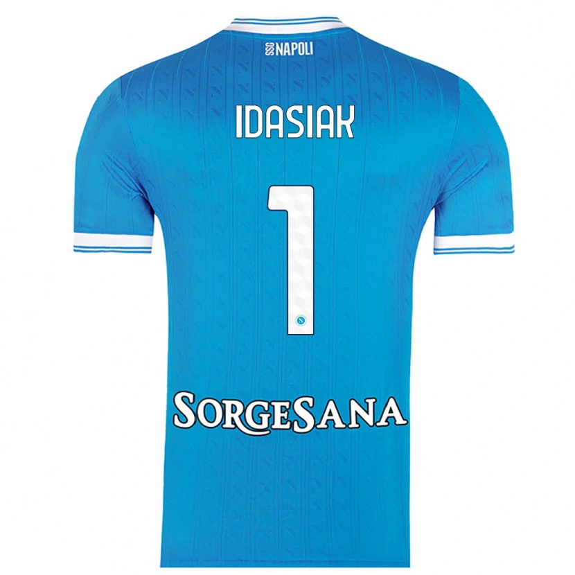 Danxen Uomo Maglia Hubert Dawid Idasiak #1 Azzurro Bianco Kit Gara Home 2025/26 Maglietta