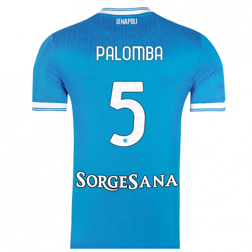 Danxen Uomo Maglia Fabio Palomba #5 Azzurro Bianco Kit Gara Home 2025/26 Maglietta