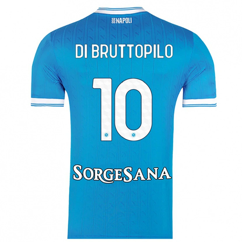 Danxen Uomo Maglia Giuseppe Ambrosino Di Bruttopilo #10 Azzurro Bianco Kit Gara Home 2025/26 Maglietta