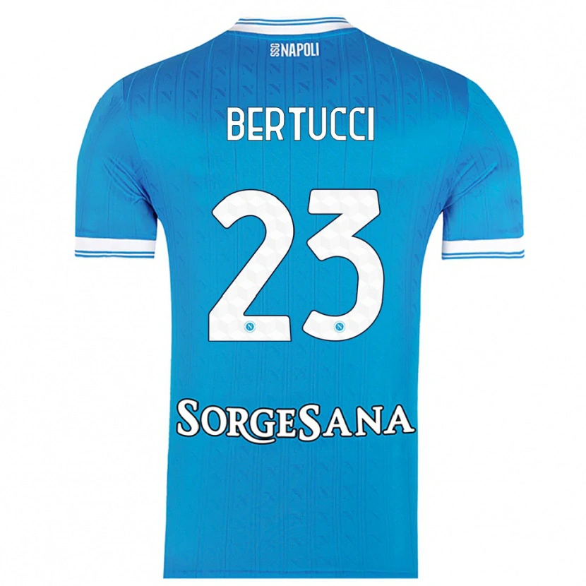 Danxen Uomo Maglia Sofia Bertucci #23 Azzurro Bianco Kit Gara Home 2025/26 Maglietta