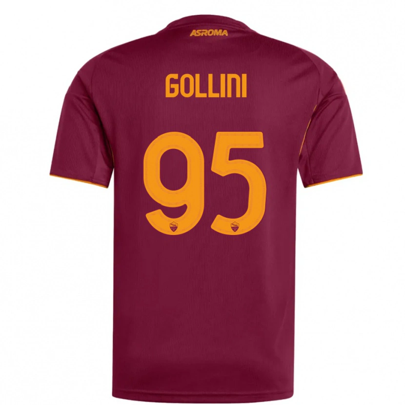 Danxen Uomo Maglia Pierluigi Gollini #95 Bordeaux Arancione Kit Gara Home 2025/26 Maglietta