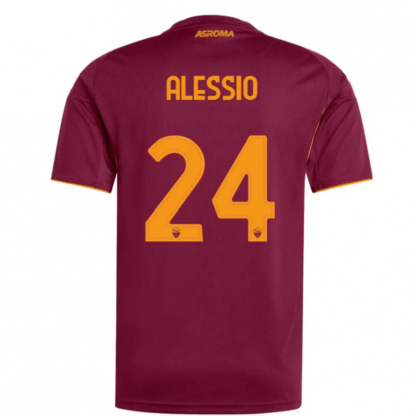 Danxen Uomo Maglia Filippo Alessio #24 Bordeaux Arancione Kit Gara Home 2025/26 Maglietta