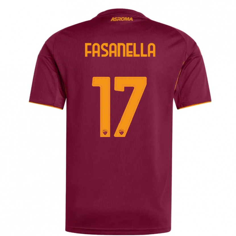 Danxen Uomo Maglia Rafael Fasanella #17 Bordeaux Arancione Kit Gara Home 2025/26 Maglietta