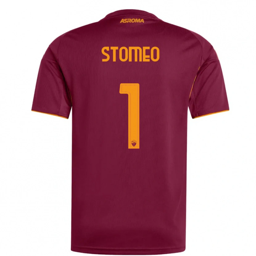 Danxen Uomo Maglia Giorgio Stomeo #1 Bordeaux Arancione Kit Gara Home 2025/26 Maglietta