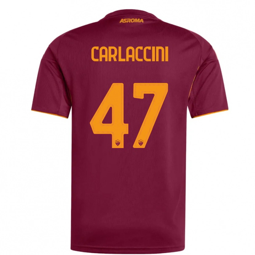 Danxen Uomo Maglia Samuele Carlaccini #47 Bordeaux Arancione Kit Gara Home 2025/26 Maglietta