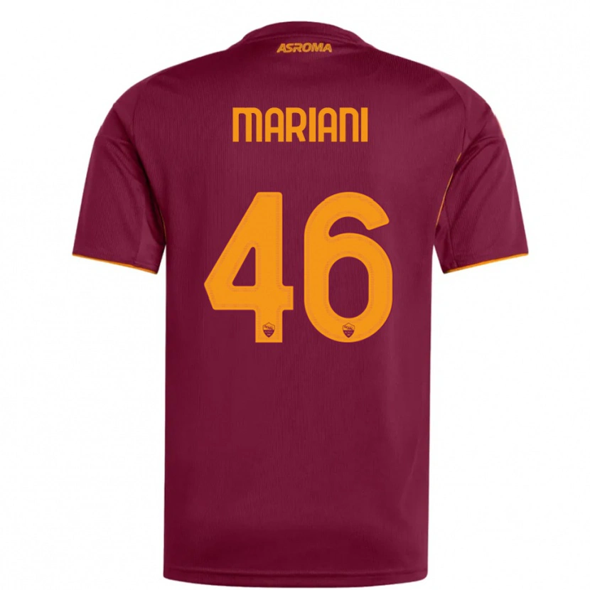 Danxen Uomo Maglia Christian Mariani #46 Bordeaux Arancione Kit Gara Home 2025/26 Maglietta