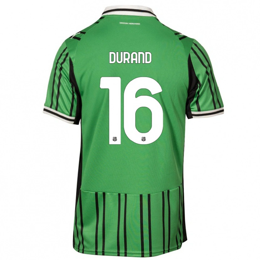 Danxen Uomo Maglia Solène Durand #16 Verde Nero Kit Gara Home 2025/26 Maglietta