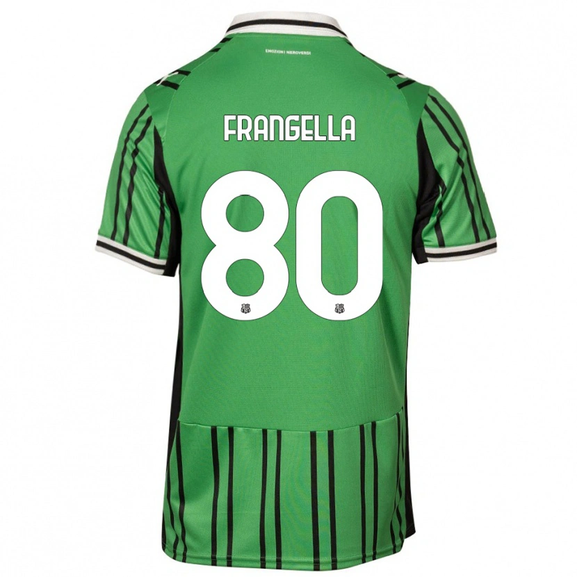 Danxen Uomo Maglia Christian Frangella #80 Verde Nero Kit Gara Home 2025/26 Maglietta