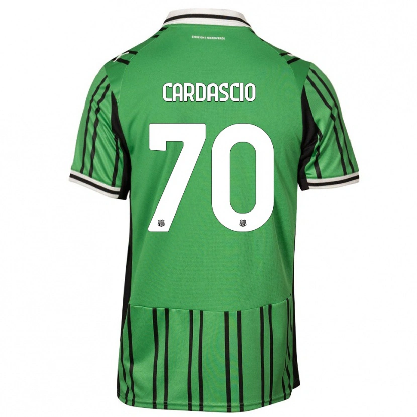Danxen Uomo Maglia Alessandro Cardascio #70 Verde Nero Kit Gara Home 2025/26 Maglietta