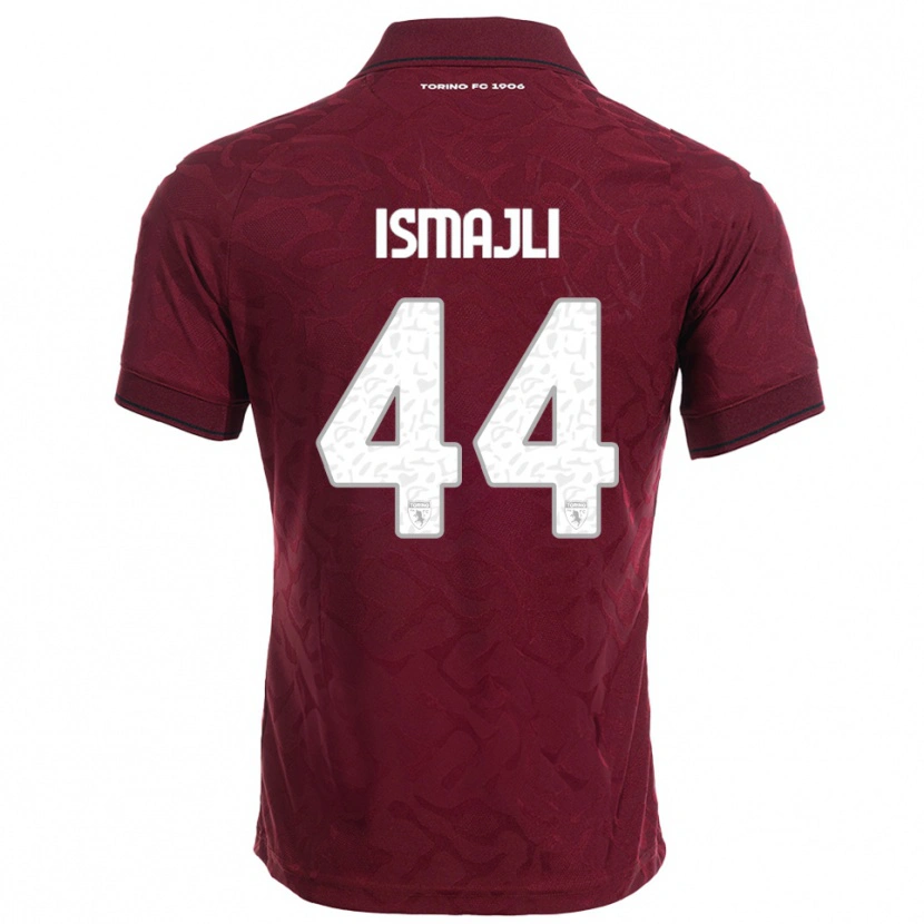 Danxen Uomo Maglia Ardian Ismajli #44 Bordeaux Bianco Kit Gara Home 2025/26 Maglietta