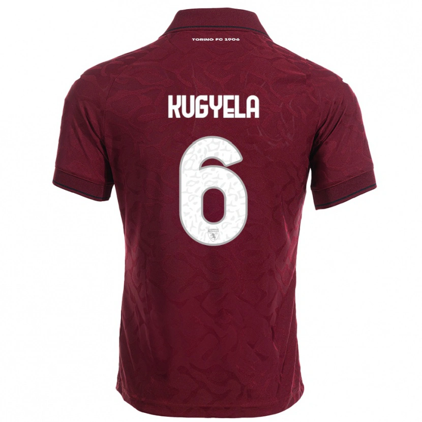 Danxen Uomo Maglia Zalán Kugyela #6 Bordeaux Bianco Kit Gara Home 2025/26 Maglietta