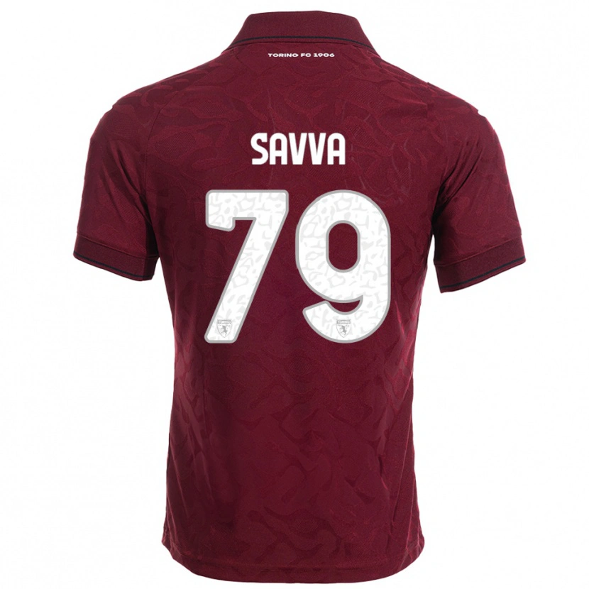 Danxen Uomo Maglia Zanos Savva #79 Bordeaux Bianco Kit Gara Home 2025/26 Maglietta
