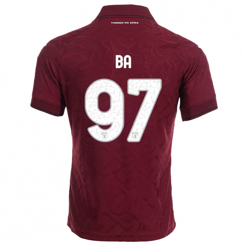 Danxen Uomo Maglia El-Hadji Ba #97 Bordeaux Bianco Kit Gara Home 2025/26 Maglietta