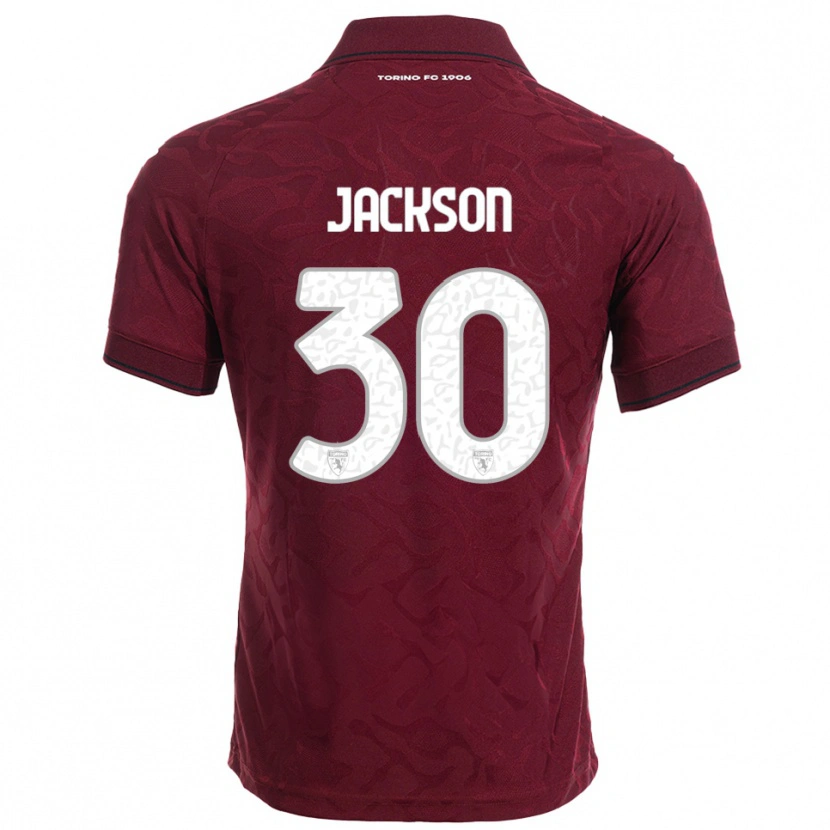 Danxen Uomo Maglia Michael Jackson #30 Bordeaux Bianco Kit Gara Home 2025/26 Maglietta