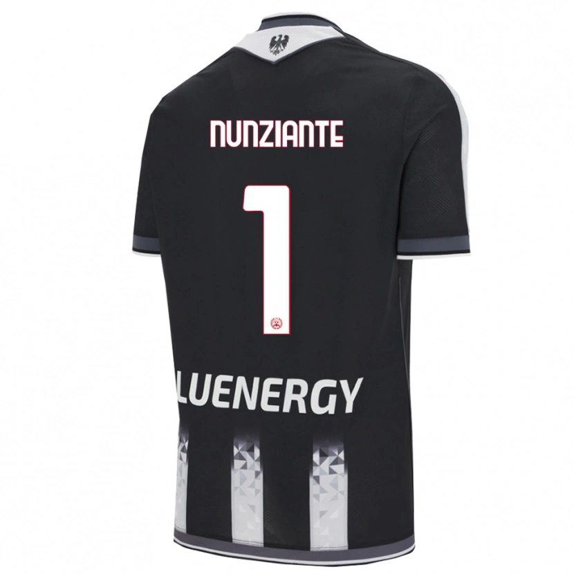 Danxen Uomo Maglia Alessandro Nunziante #1 Nero Bianco Kit Gara Home 2025/26 Maglietta