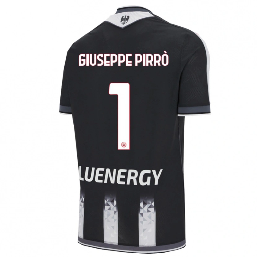Danxen Uomo Maglia Marco Giuseppe Pirrò #1 Nero Bianco Kit Gara Home 2025/26 Maglietta