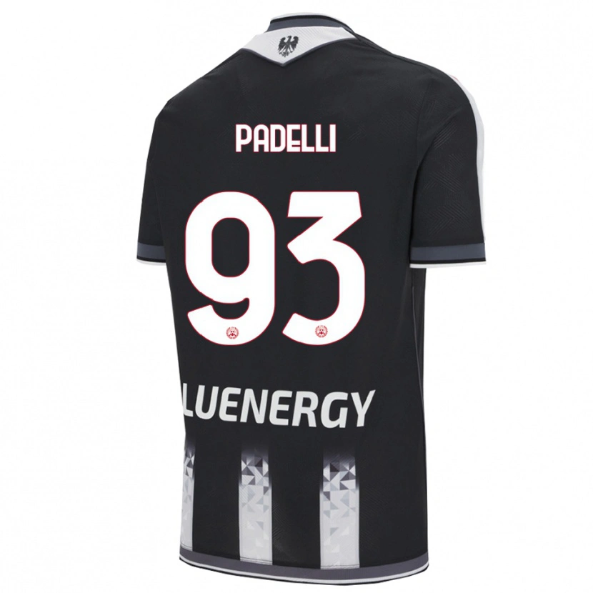 Danxen Uomo Maglia Daniele Padelli #93 Nero Bianco Kit Gara Home 2025/26 Maglietta