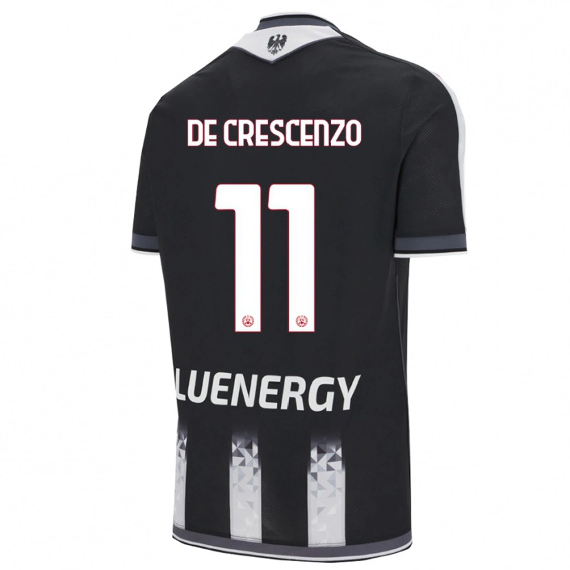 Danxen Uomo Maglia Marco De Crescenzo #11 Nero Bianco Kit Gara Home 2025/26 Maglietta