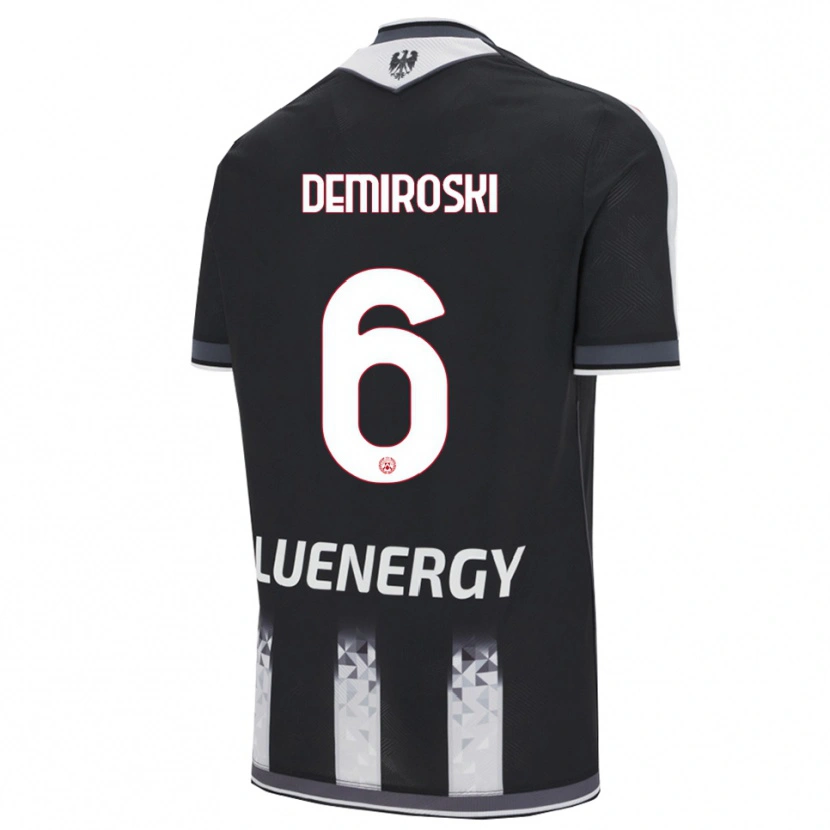 Danxen Uomo Maglia Shenol Demiroski #6 Nero Bianco Kit Gara Home 2025/26 Maglietta