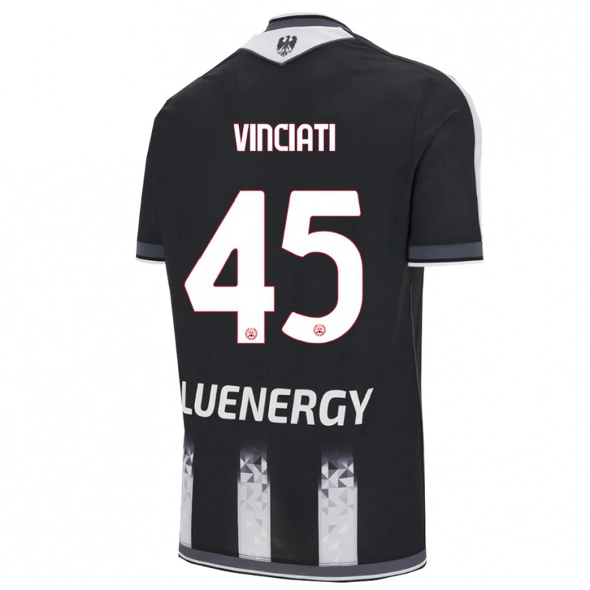 Danxen Uomo Maglia Giulio Vinciati #45 Nero Bianco Kit Gara Home 2025/26 Maglietta