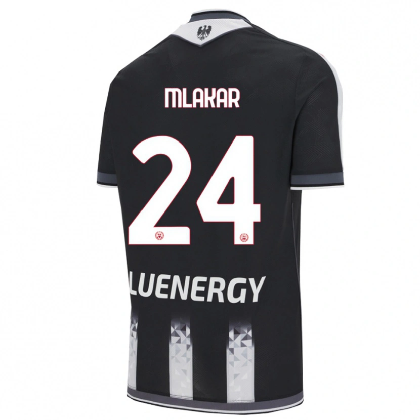 Danxen Uomo Maglia Lorenzo Mlakar #24 Nero Bianco Kit Gara Home 2025/26 Maglietta