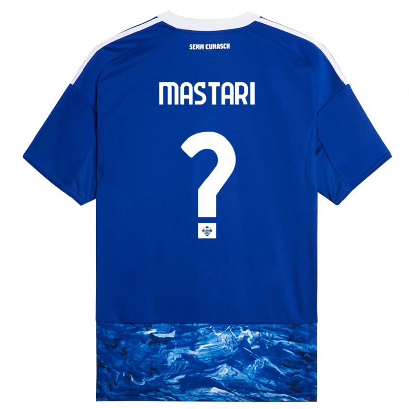 Danxen Uomo Maglia Riyad Mastari #0 Blu Bianco Kit Gara Home 2025/26 Maglietta