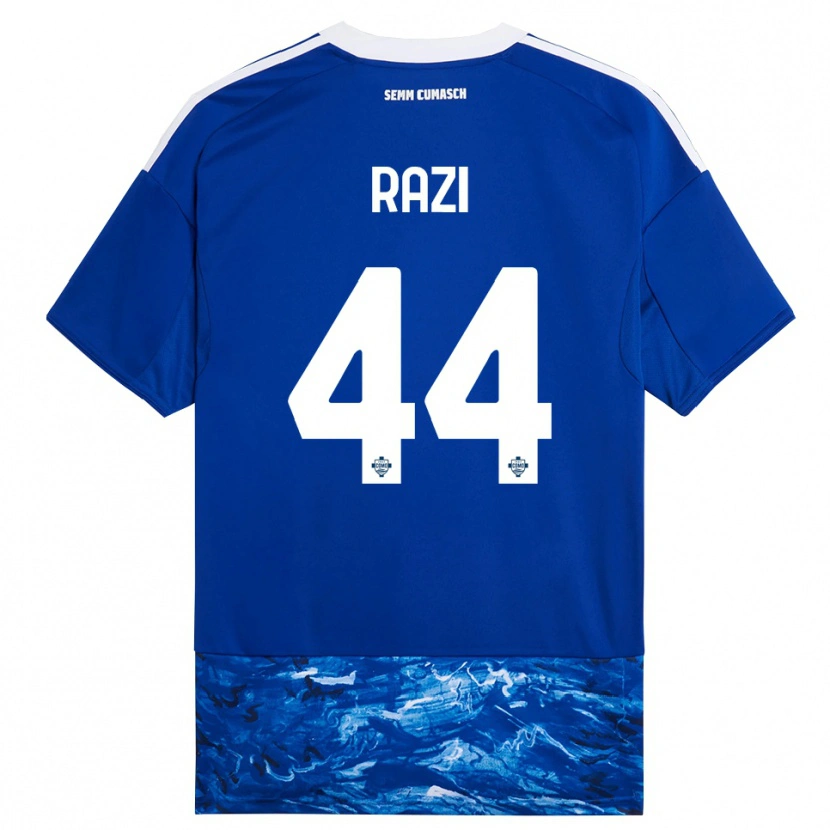 Danxen Uomo Maglia Naj Razi #44 Blu Bianco Kit Gara Home 2025/26 Maglietta