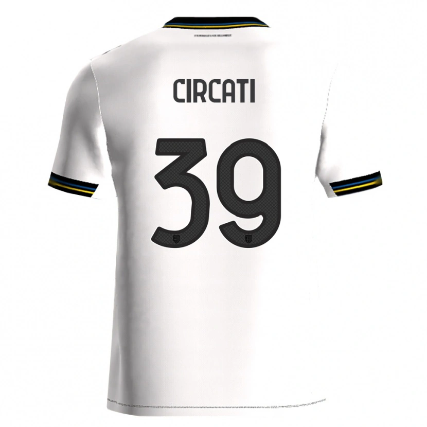 Danxen Uomo Maglia Alessandro Circati #39 Bianco Nero Kit Gara Home 2025/26 Maglietta