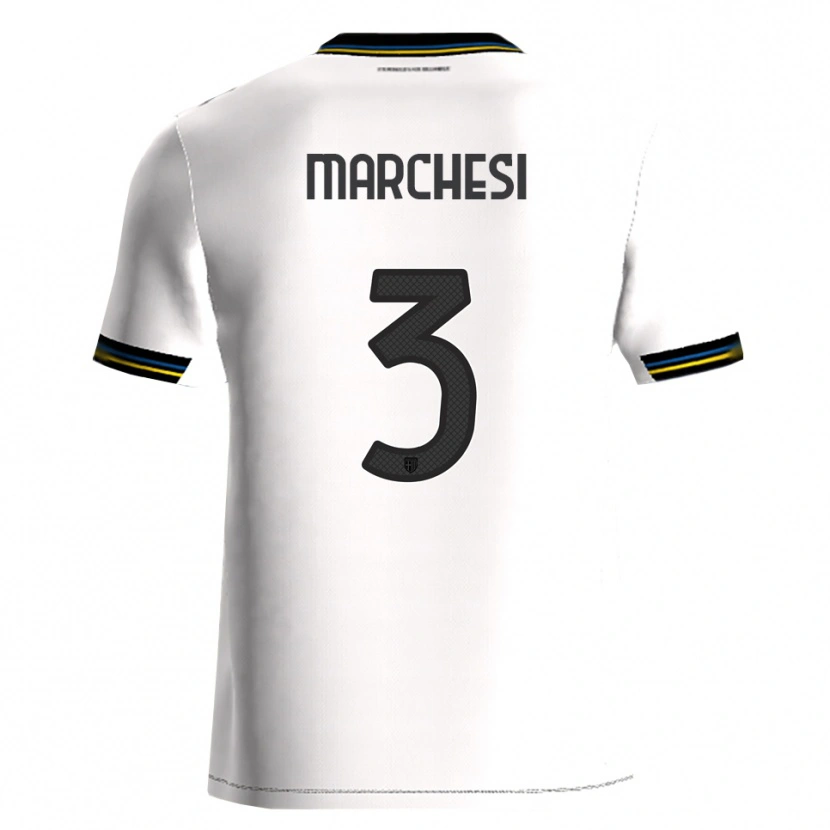 Danxen Uomo Maglia Lorenzo Marchesi #3 Bianco Nero Kit Gara Home 2025/26 Maglietta