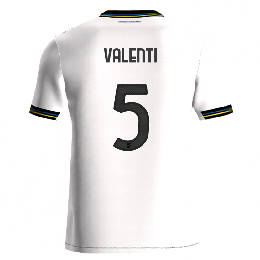 Danxen Uomo Maglia Lautaro Valenti #5 Bianco Nero Kit Gara Home 2025/26 Maglietta
