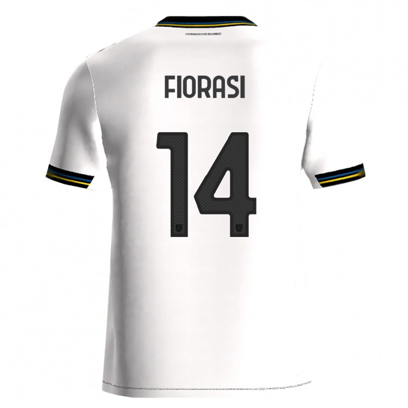 Danxen Uomo Maglia Pietro Fiorasi #14 Bianco Nero Kit Gara Home 2025/26 Maglietta