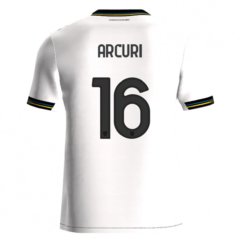 Danxen Uomo Maglia Francesco Arcuri #16 Bianco Nero Kit Gara Home 2025/26 Maglietta