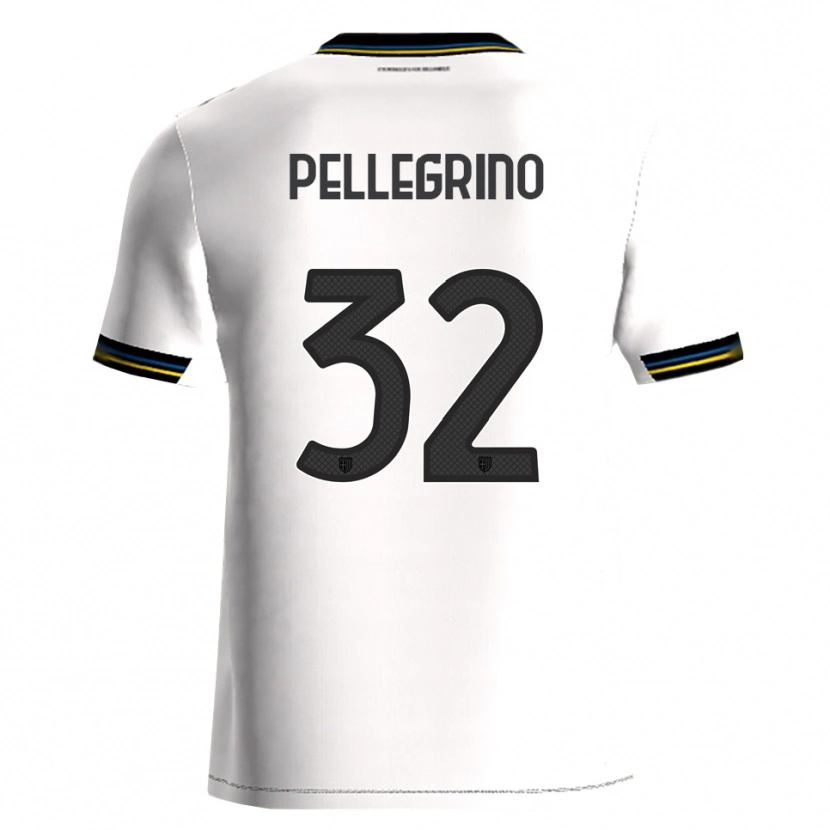 Danxen Uomo Maglia Mateo Pellegrino #32 Bianco Nero Kit Gara Home 2025/26 Maglietta