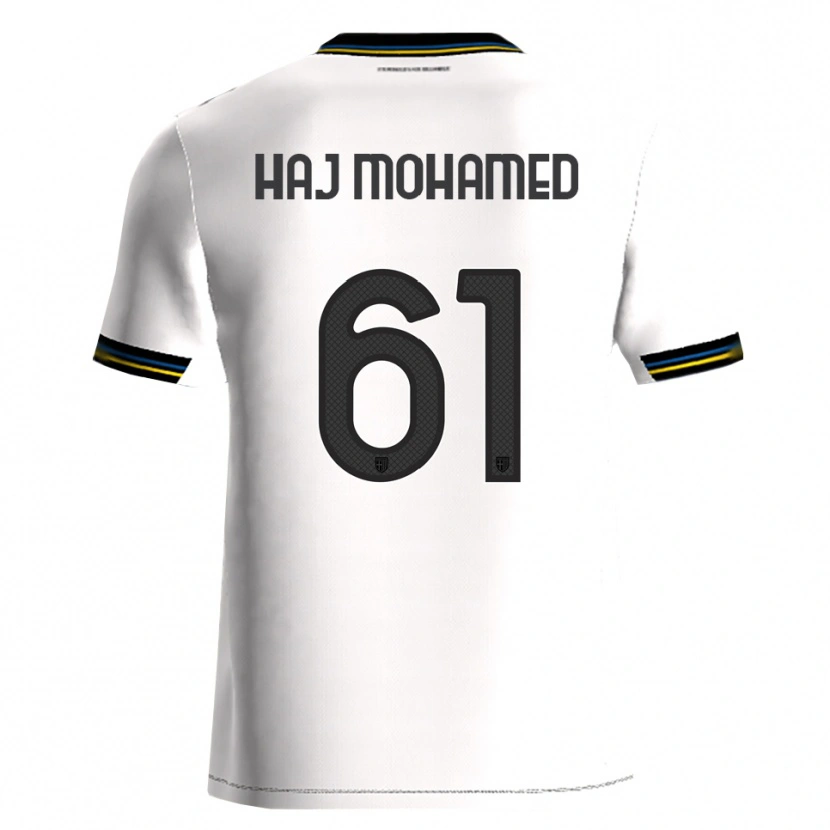Danxen Uomo Maglia Anas Haj Mohamed #61 Bianco Nero Kit Gara Home 2025/26 Maglietta
