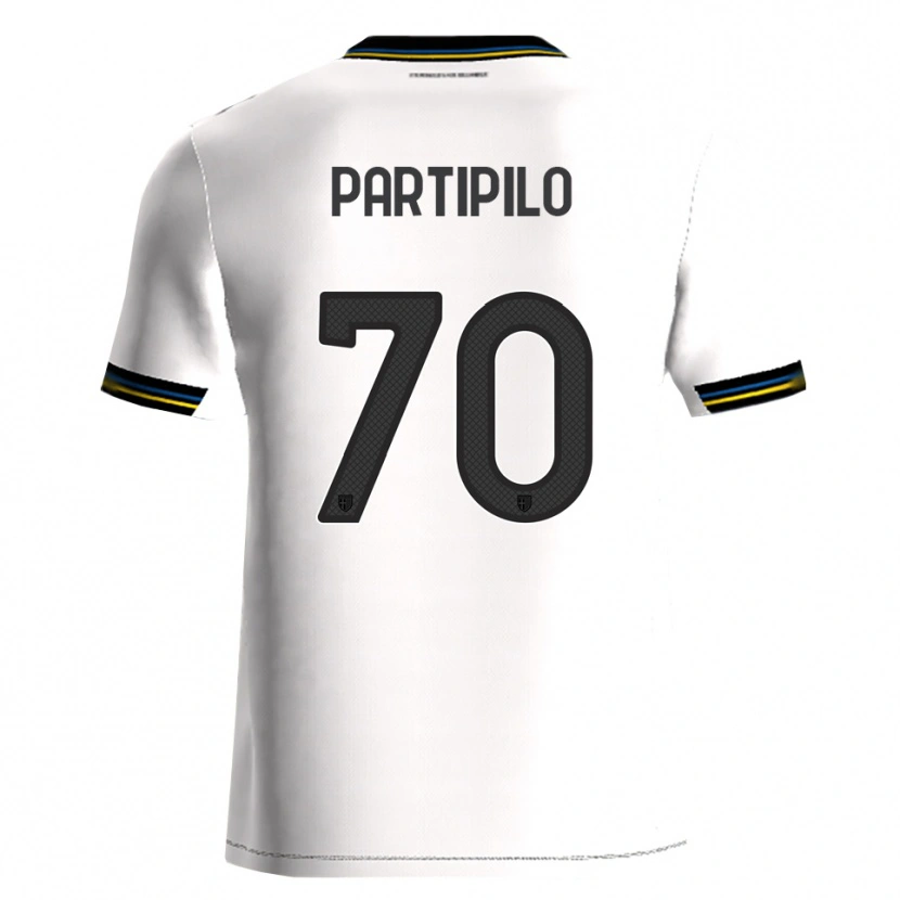 Danxen Uomo Maglia Anthony Partipilo #70 Bianco Nero Kit Gara Home 2025/26 Maglietta