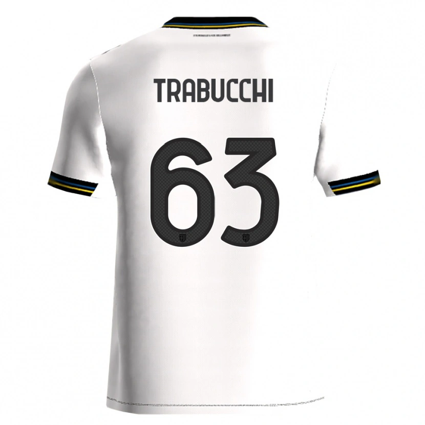 Danxen Uomo Maglia Nicolas Trabucchi #63 Bianco Nero Kit Gara Home 2025/26 Maglietta