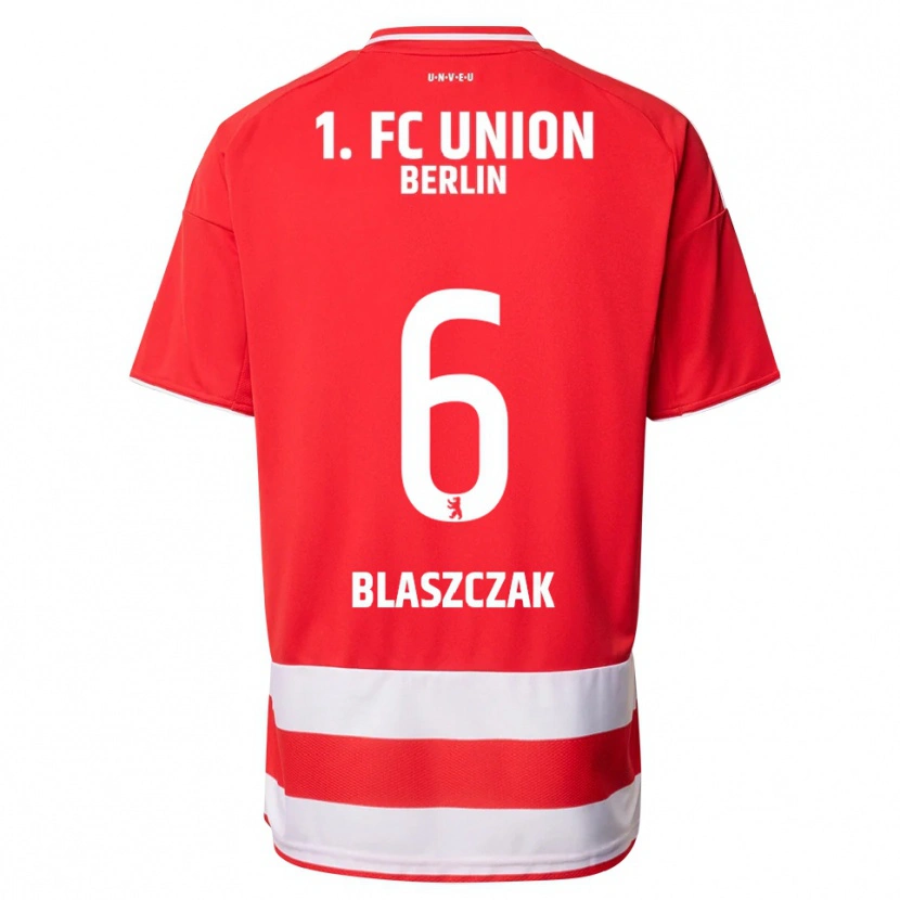 Danxen Uomo Maglia Tim Blaszczak #6 Rosso Bianco Kit Gara Home 2025/26 Maglietta