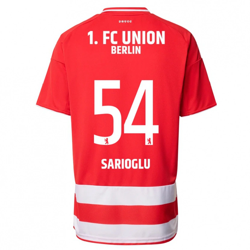 Danxen Uomo Maglia Defne Sarıoğlu #54 Rosso Bianco Kit Gara Home 2025/26 Maglietta