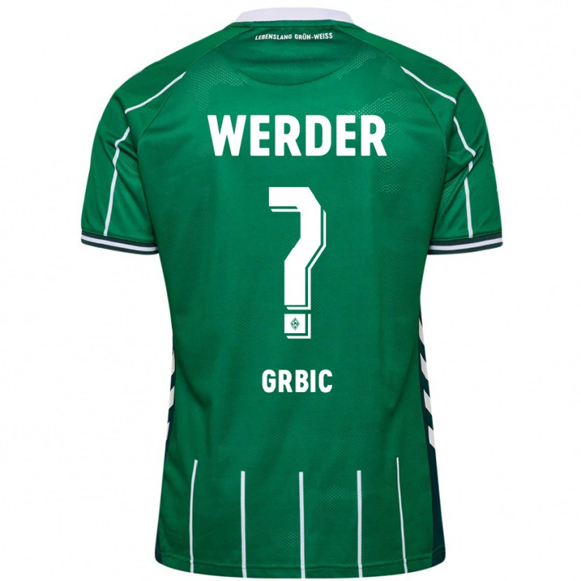 Danxen Uomo Maglia Nikola Grbic #0 Verde Bianco Kit Gara Home 2025/26 Maglietta